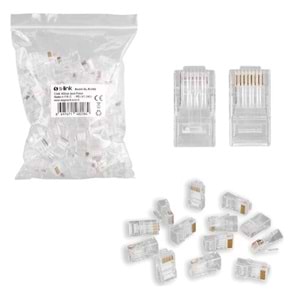 S-LINK SL-RJ460 CAT6 UTP Konnektör 100 lü paket