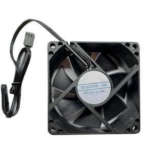 OEM 8025SE 8x8 cm Siyah Kasa Fanı