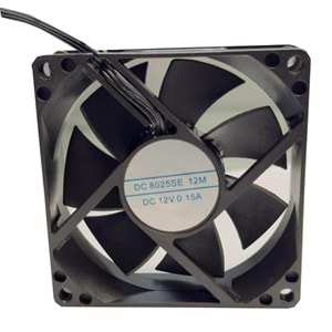 OEM 8025SE 8x8 cm Siyah Kasa Fanı