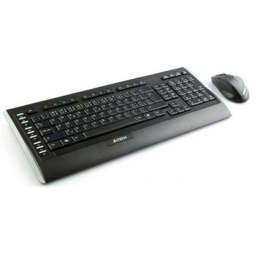 A4 TECH 9300F Q Türkçe Kablosuz Multimedya Siyah Klavye+ Mouse