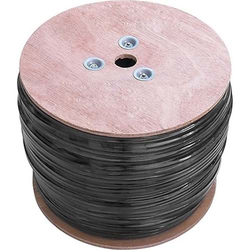S-LINK SL-CAT609 CAT6 UTP 305 Metre 23 AWG 0.56 mm Network Kablosu Outdoor Double Jack GRİ+Siyah