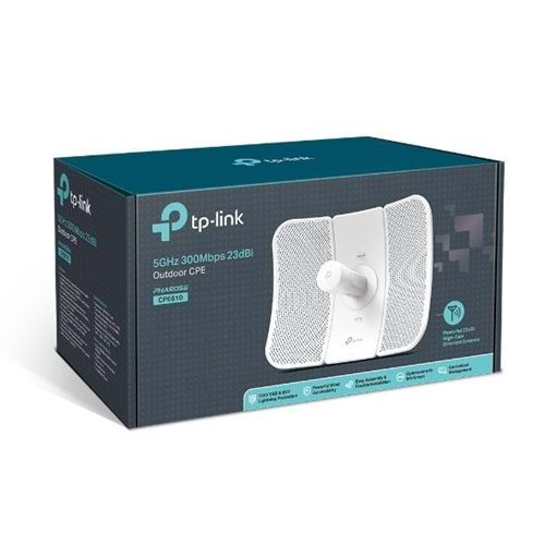 TP-LINK CPE610 1 Port 10/100Mbps 300mbps 23dBi Dış Ortam Access Point