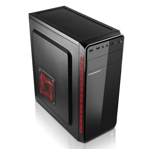 POWER BOOST VK-1625 350W Siyah Mid Tower ATX Kasa
