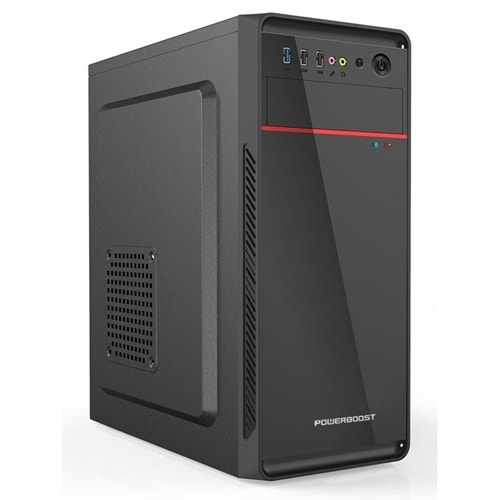 POWER BOOST VK-1626 350W Siyah Mid Tower ATX Kasa