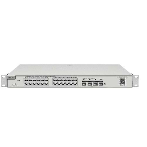 RUIJIE-REYEE RG-NBS3200-24GT4XS-P 24 Port 10/100/1000 Yönetilebilir (L2) 4 ADET 10G SFP Rack mount POE/POE+ 370W Switch
