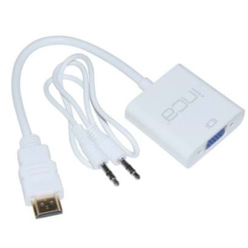 INCA IHTV-7TB HDMI to VGA + AUDIO Beyaz
