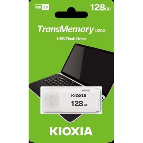 KIOXIA LU202W128GG4 128GB USB 2.0 Beyaz USB Bellek