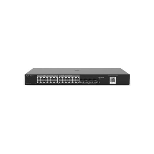 RUIJIE-REYEE RG-NBS3100-24GT4SFP-P 24 Port 10/100/1000 Yönetilebilir (L2) 4 SFP Rack mount 24 Adet Poe 370W Switch