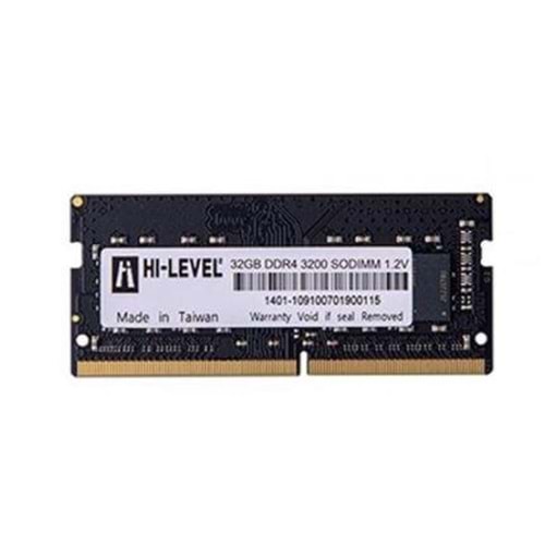 HI-LEVEL HLV-SOPC25600D4/32G 32GB (Tek Parça) DDR4 3200Mhz Notebook Bellek