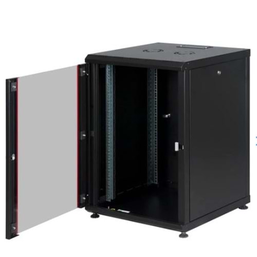 LANDE LN-PR16U6060-BL-121 16U 60x60 Dikili Tip Boş Kabinet