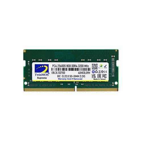 TWINMOS MDD48GB3200N 8GB DDR4 3200Mhz Notebook Bellek