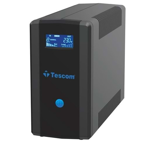 TESCOM LEO+ 1200 VA (2x12V 7AH Akü) Line Interactive 5/10 dk UPS