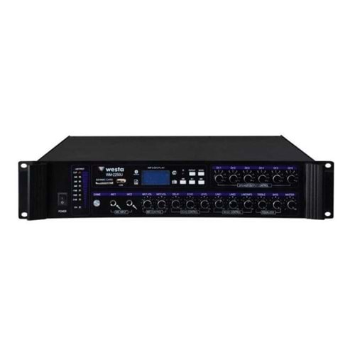 WESTA WM-2250U 250W 6 Zone Mikser Amfi