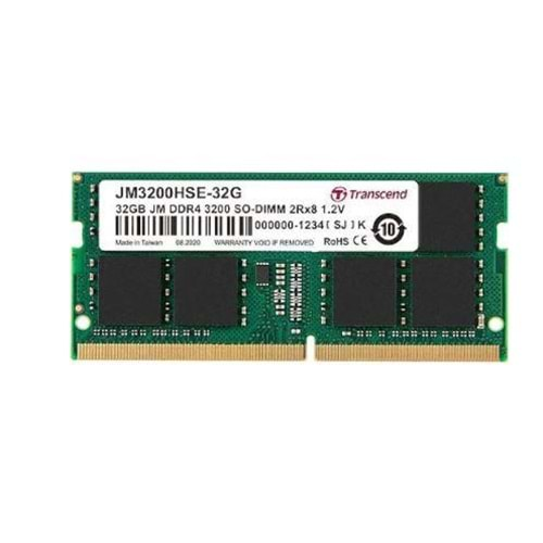 TRANSCEND JM3200HSE-32G 32GB (Tek Parça) DDR4 3200Mhz Notebook Bellek