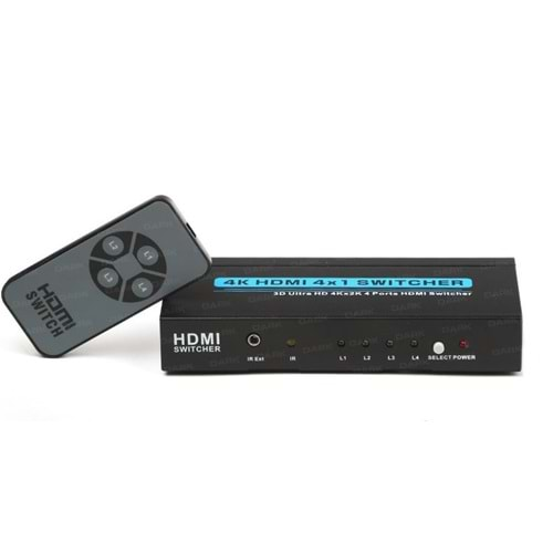 DARK DK-HD-SW4X1K HDMI Switch 4 Giriş 1 Çıkışlı