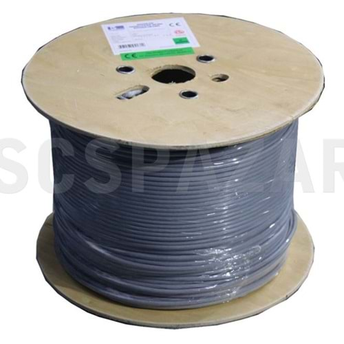 HCS H06-00402-DP0-FV0000 CAT6 LSOH UTP 500 Metre (TS' li) Network Kablosu Gri