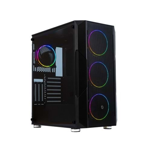 FRISBY FC-9435G 750W 80+ Bronze Siyah Dual-Ring RGB Fan Mid Tower ATX Kasa