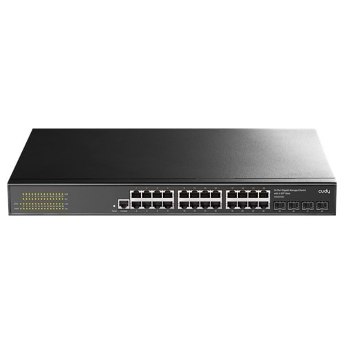 CUDY GS2024S2 24 Port 10/100/1000 Yönetilebilir (L2) 4 SFP (1GB) Rack mount Switch