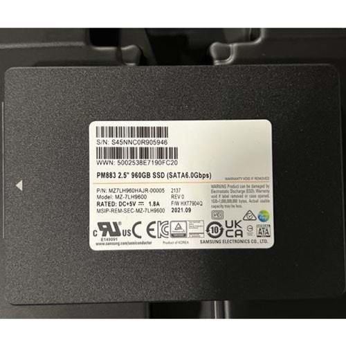 SAMSUNG MZ7LH960HAJR-00005 (PM883) SSD 2,5