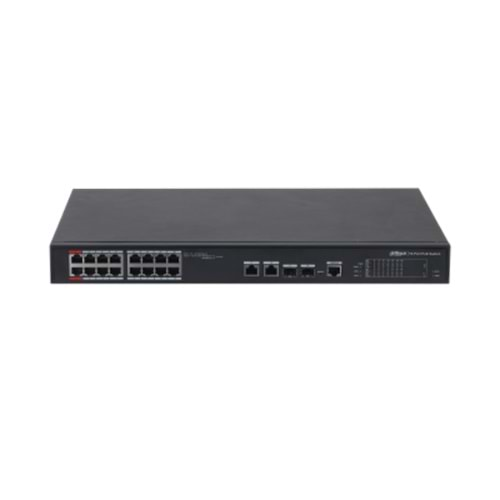 DAHUA DH-PFS4218-16ET-240-V3 18+2 10/100 Yönetilebilir (L2) +2 Port Gb. 2 SFP 16 PORT POE 240W Metal Kasa