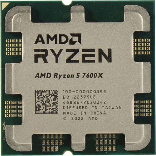 AMD Ryzen 5 7600X (6 Çekirdek) 4.7GHz ~ 5.3GHz 32mb AM5 İşlemci Tray (Fansız)