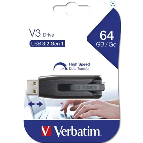 VERBATIM V3 STORE N GO 64GB USB 3.2 USB Bellek