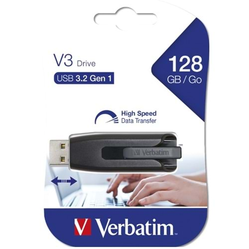 VERBATIM V3 STORE N GO 128GB USB 3.2 USB Bellek