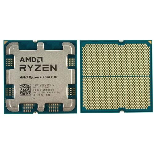 AMD Ryzen 7 7800X3D (8 Çekirdek) 4.2GHz ~ 5.0GHz 104mb AM5 İşlemci Tray (Fansız)