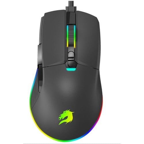 GAMEBOOSTER GB-M12B USB Kablolu 12800dpi siyah Vital RGB Aydınlatmalı Oyuncu Mouse