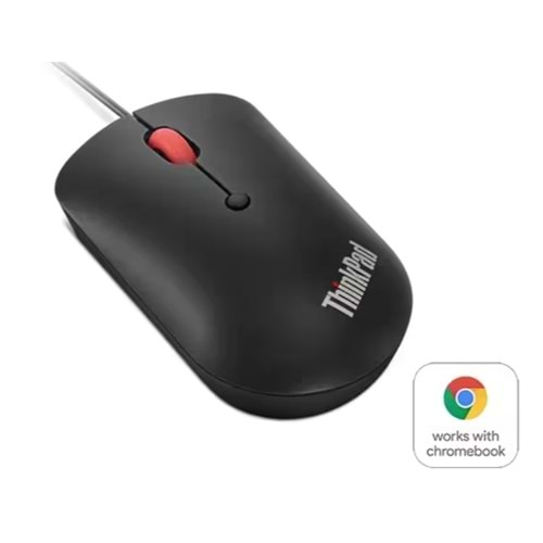 LENOVO 4Y51D20850 USB-C Kablolu siyah Compact Mouse