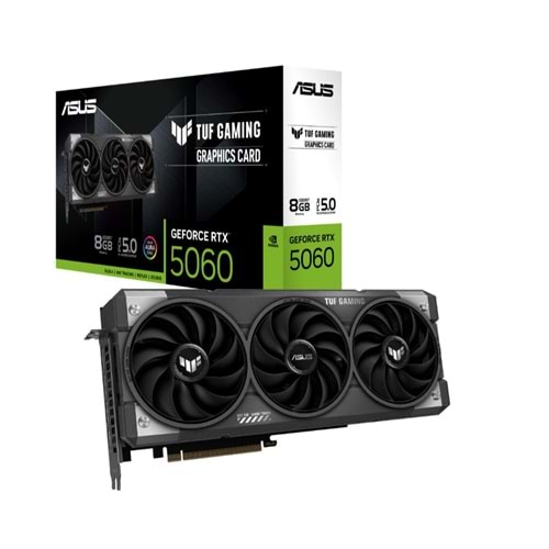 ASUS TUF-RTX5060-O8G-GAMING 8GB Nvidia RTX5060 GDDR7 128bit HDMI 3xDP 16x Ekran Kartı (ARGB)