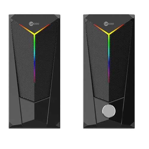 LECOO DS104 6W Siyah RGB Aydınlatmalı Hoparlör