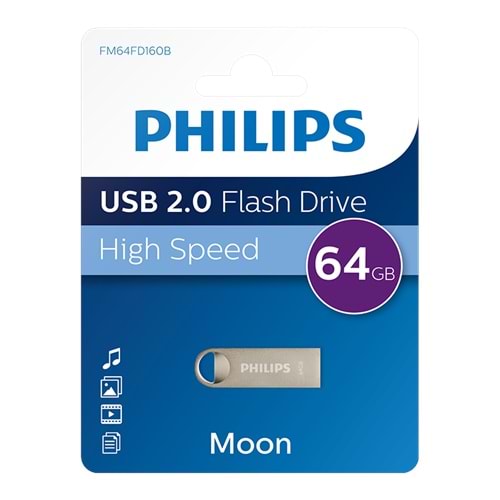 PHILIPS FM64FD160B/00 64GB USB2.0 Metal USB Bellek