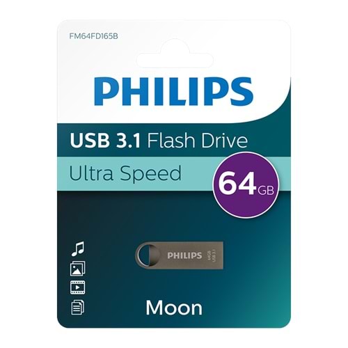PHILIPS FM64FD165B/00 64GB USB3.1 Metal USB Bellek