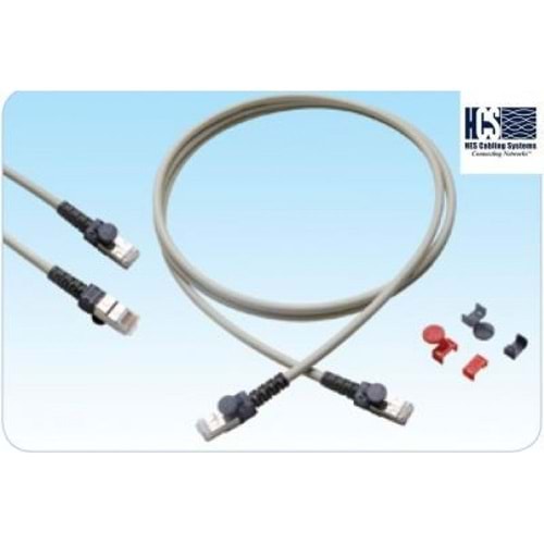 HCS T6A-00480-301 CAT6A S/FTP 3 Metre Gri/Lszh Patch Cord