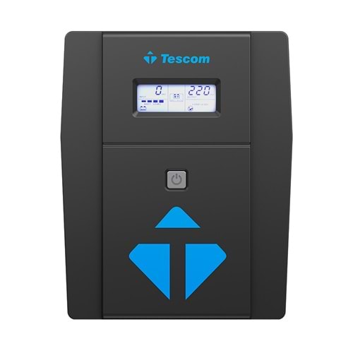 TESCOM LEO 2000 VA (2x12V 9AH Akü) <<UPS Teknolojisi>> 5/10 dk UPS