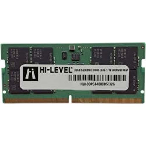 HI-LEVEL HLV-SOPC44800D5/32G 32GB (Tek Parça) DDR5 5600MHz Notebook Bellek