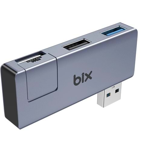 BİX BX22HB USB to USB 3.2 USB 2.0 RJ45 Dönüştürücü Adaptör