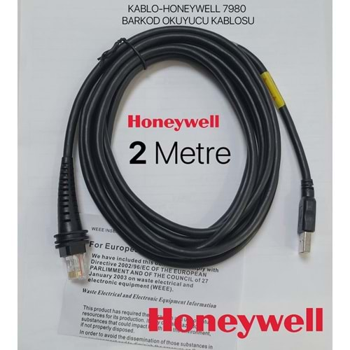 KABLO-HONEYWELL 7980 BARKOD OKUYUCU KABLOSU CBL-500-300-S00