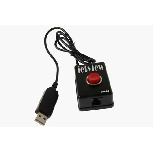 JETVİEW PARA ÇEKMECESİ AÇMA BUTONU TPM-03 USB (YAZICI GEREKMEZ)