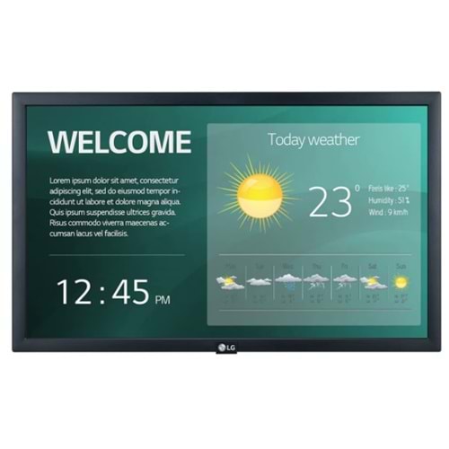 LG 22 MULTIMEDIA MONİTÖR - SUNUM EKRANI ETHERNET, HDMI, USB