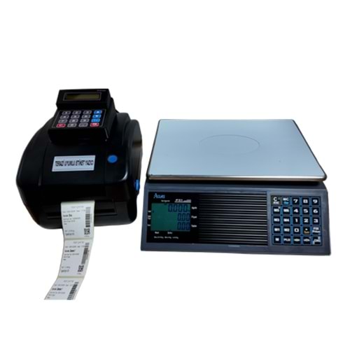 DXP-400 TERAZİ UYUMLU ETİKET YAZICI (EKRANLI 500 PLU ÜRÜN HAFIZALI)