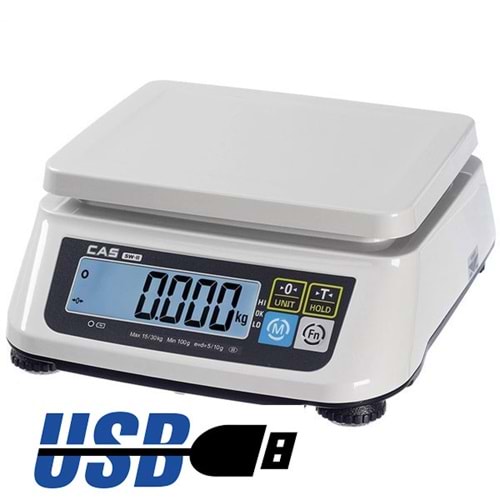 TERAZİ CAS SW-IICR 30 KG USB