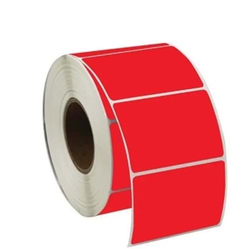 40X48 TERMAL ETİKET KIRMIZI 1000Lİ SARIM