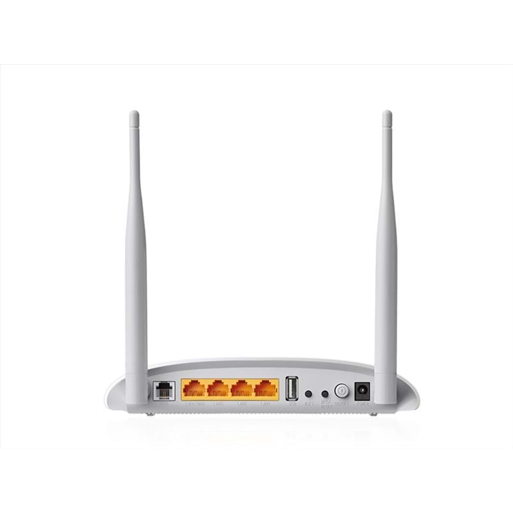 TP-LINK TD-W9970 300Mbps 4 Port Kablosuz ADSL2+/ VDSL2 Modem/ Router 2x5dBi Anten