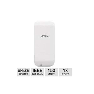 UBIQUITI NanoStation locoM5 1 Port 10/100Mbps 150mbps 5ghz 13dBı 10+km Outdoor Access Point