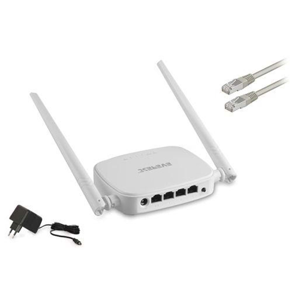 EVEREST EWR-301 4 Port 300mbps 2x5dBi Masaüstü Access Point