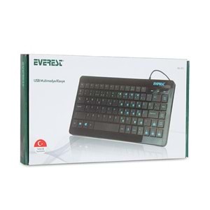 EVEREST KB-410 Q USB Mini Siyah Klavye