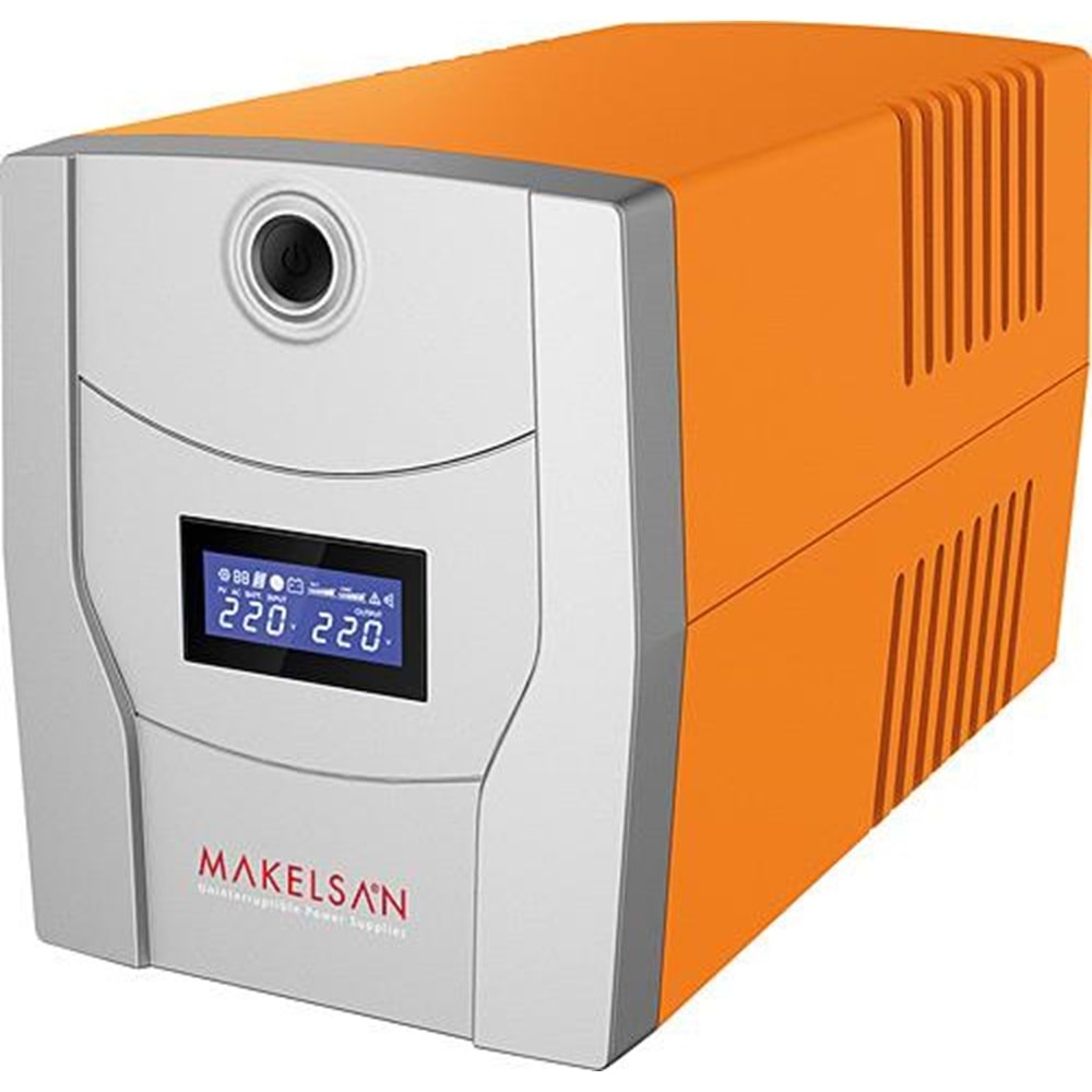 MAKELSAN LION 2200 VA LCD/USB (2x12V 9AH Akü) Line Interactive 4/8 Dk. UPS