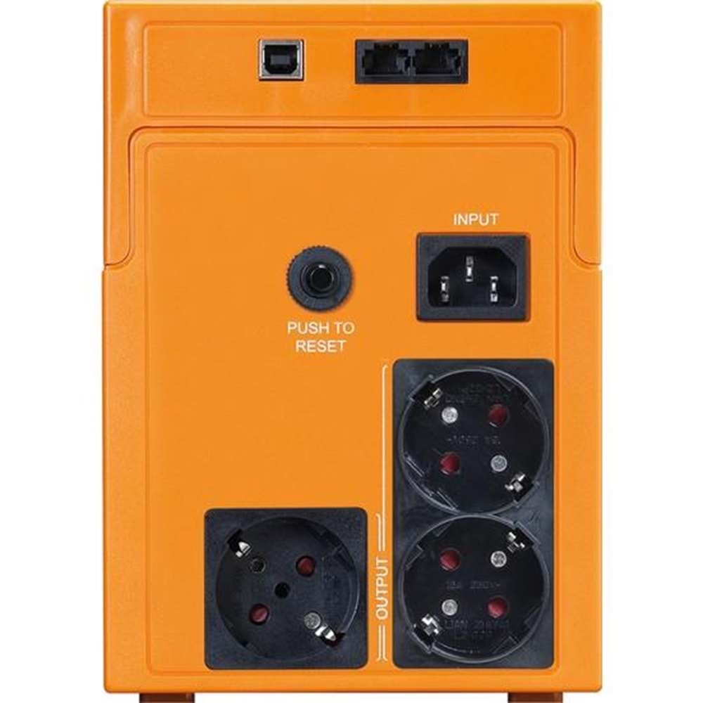 MAKELSAN LION 1200 VA LCD /USB (2x12V 7AH Akü) Line Interactive 5/10 dk UPS